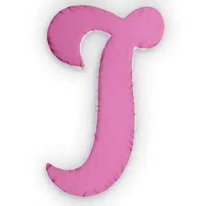 Letter J Custom Shaped Pillow | Monogram Alphabet Cushion