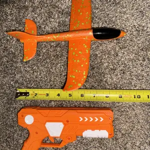 Colorful Durable Foam Airplane Launcher Toy, 1 Set Outdoor Fun Handheld Hand-Throwing Airplane Toy, Outdoor Sports Toy for Kids, Birthday Gift for Boys & Girls