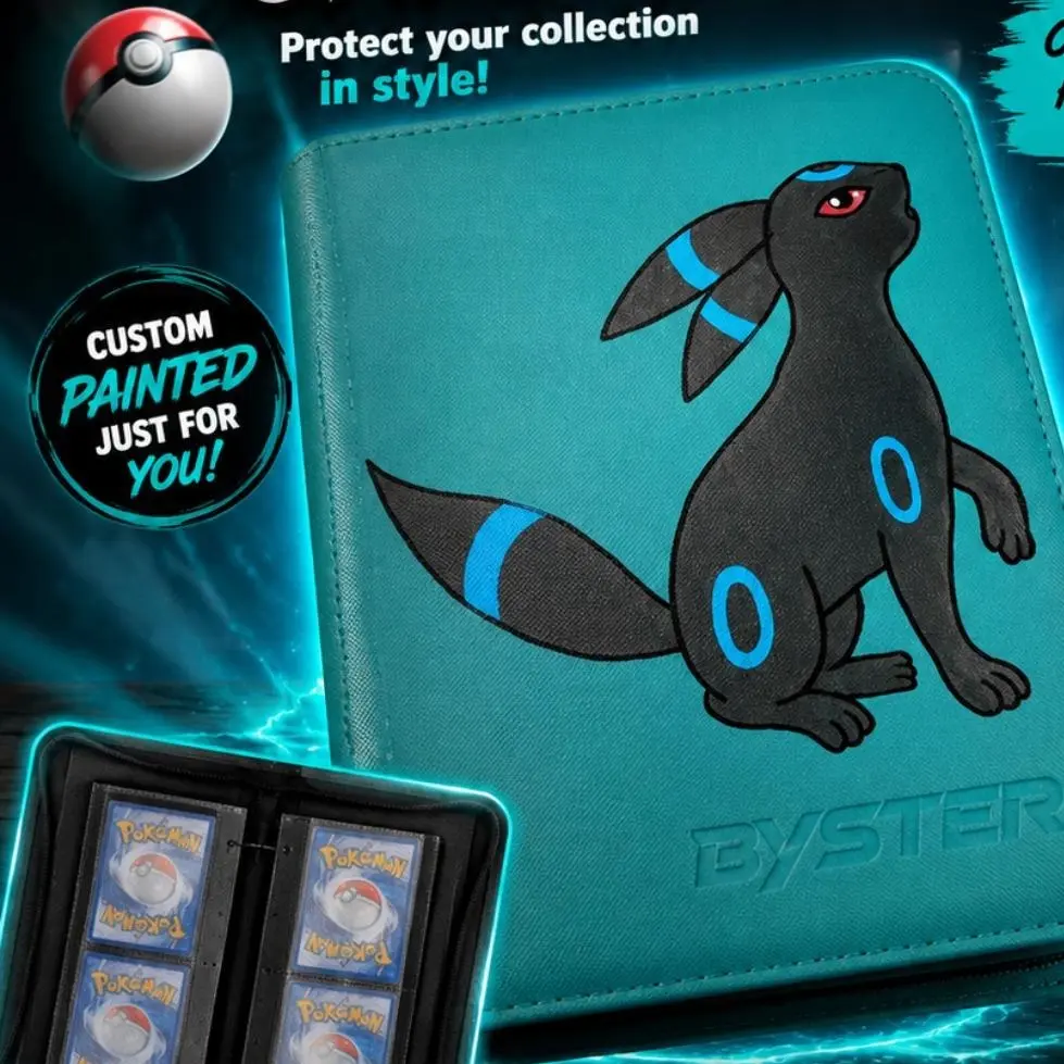 Custom Painted Pokemon Binders