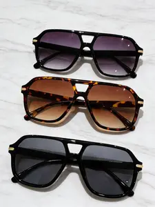 3 Pairs Fashionable Women's Multicolor Sunglasses, Y2K Millennium Style, Perfect for Street Photography and Vacations, Square Frames Sunglasses