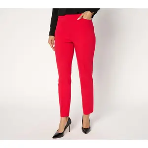 Susan Graver Modern Essentials Petite Smart Ponte Pants