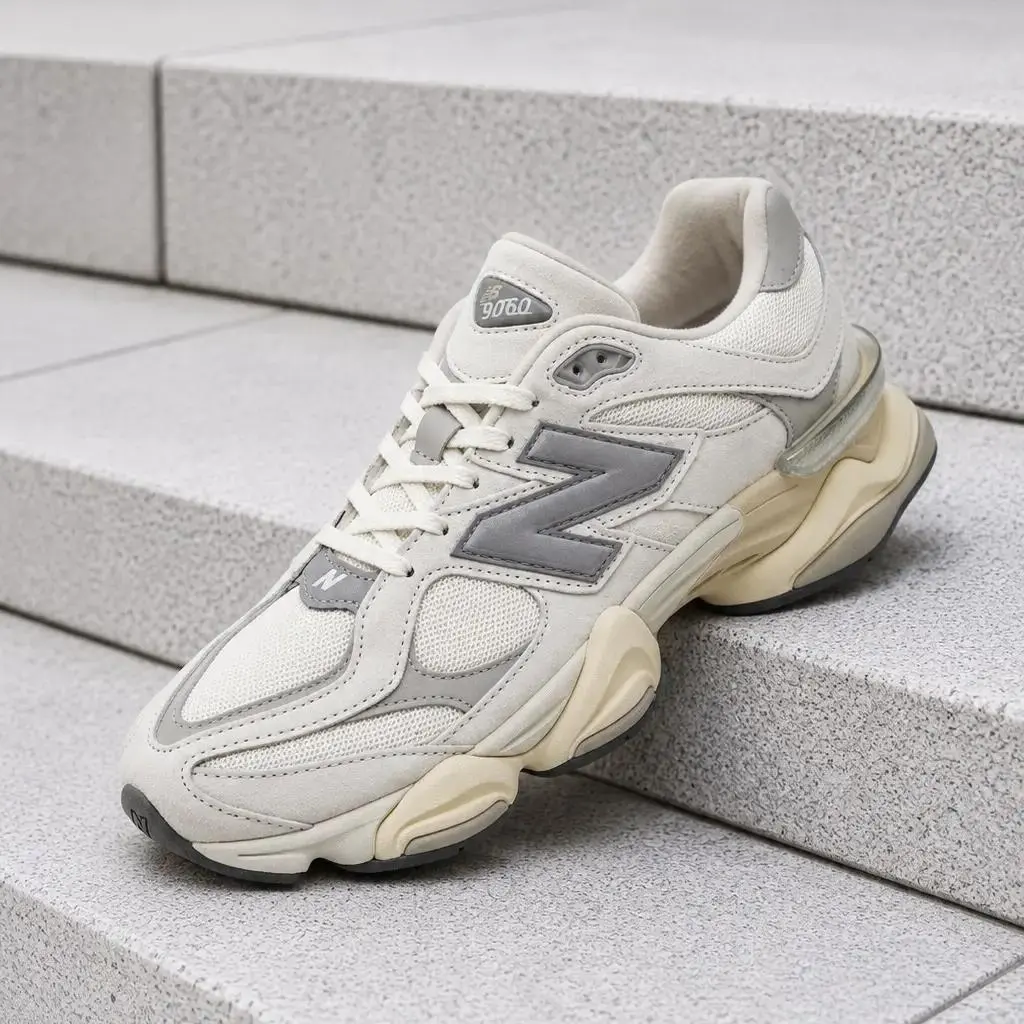 Chunky Sole Vintage Athletic Running Shoes Breathable Suede Mesh Panels Shock-Absorbing Comfort Cushion Outdoor Casual Sneakers