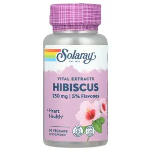Solaray Vital Extracts, Hibiscus, 60 VegCaps
