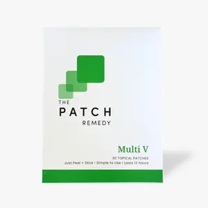 The Patch Remedy Multi V | 30 Daily Wellness Patches for Energy, Immunity & Vitality | Vitamin C, B Complex, Magnesium & Zinc
