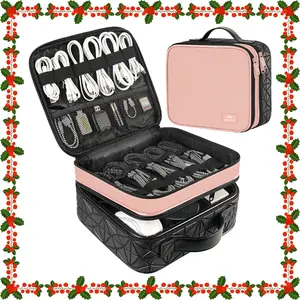 MATEIN Cable Organizer Case with Adjustable Dividers, Double-Layer DJ Cable Bag for Music Equipment, Sound Gear & Accessories, Shockproof Portable Storage