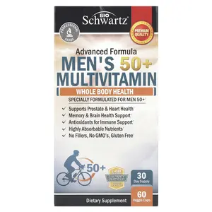 BioSchwartz Men's 50+ Multivitamin, 60 Veggie Caps BioSchwartz Men's 50+ Multivitamin, 60 Veggie Caps