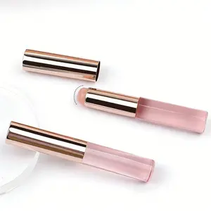 Silicone Lip Brush with Cap Mini Lipstick Applicator Cover Lip Gloss Brush Concealer Blending Tool Makeup Brush Silicone Tip Non Absorbent Hygienic Portable Multi Use for Blending and Concealer Cosmetic Brushes Beauty Travel Brush