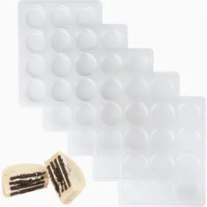 Oreo Cookie Chocolate Mold Chocolate Covered Cookie Mold 5 count, 12 Cylinders Each, Chocolate Covered Oreos,Candy, Cookies and Chocolate, and Even Soap Molds