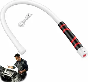2026 perfect Father's Day gift: 28-inch rechargeable bendable LED work light. High lumens with 3 brightness modes, its flexible design lights up tight areas. Great flood light for auto repair, garage and workshop maintenance.lumens light