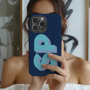 Custom Shadow Monogram Initial Phone Case, Personalized Gift iPhone Case Compatible with iPhone 15 16 14 17 Pro Max 13 12 11 XR AIR XS Plus Cute Soft Silicone Drop Protection Rugged and Durable gift for her men's cool gadgets iphone 17 pro max cases girls