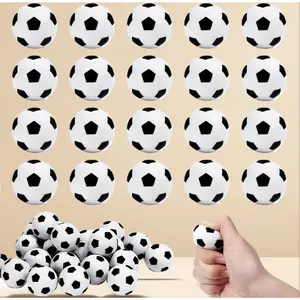 20 piece foam soccer stress balls small squeeze relief balls for gifts goodie bags sport birthday party supplies white soccer design