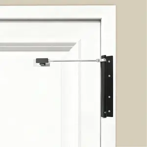 Automatic Door Closers for ,Safety Spring Door Closer,Thick Stainless Steel Material,Adjustable Catch Speed,with Screw,Wrench,Easy to Install