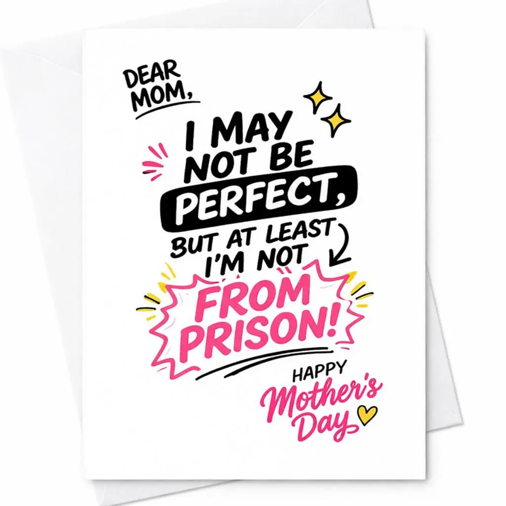 Dear Mom I May Not Be Perfect Not From Prison 2