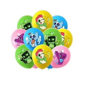 [Dandy's World] Virtual World Themed Birthday Party Decoration Set — Banner, Cake Toppers, Balloons, katseye birthday decorations & Party Favors | Create a Spectacular Celebration no gift card supplies Kit Gold Graduation