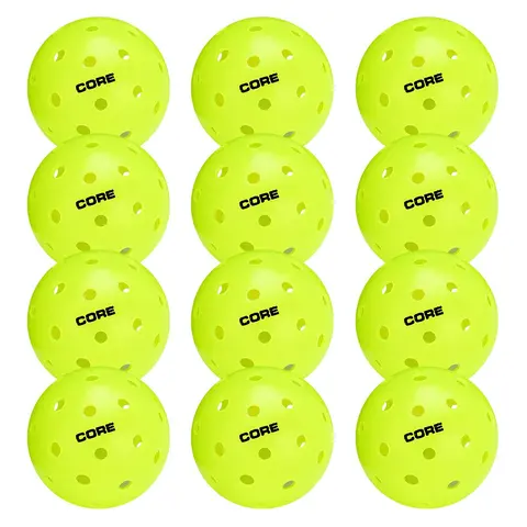 CORE Pickleball Outdoor Neon Balls - 12 Pack
