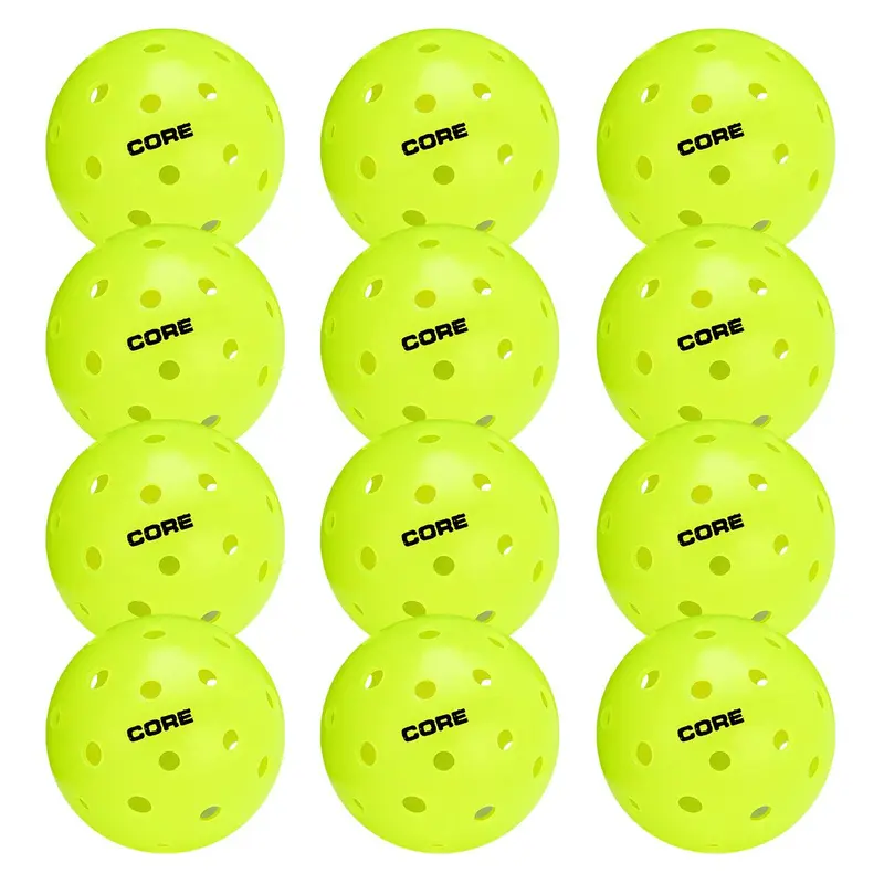 CORE Pickleball Outdoor Neon Balls - 12 Pack
