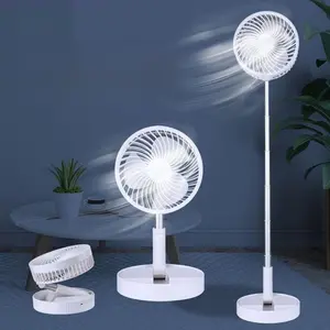 Portable Foldable USB Charging Fan, Extendable Desktop Office Fan, Battery Included, Ca Prop 65 Compliant, Ideal for Home & Office Use