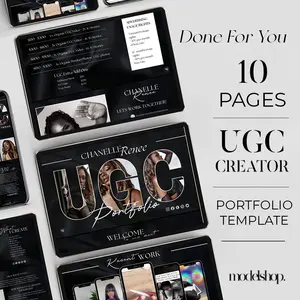 Influencer, UGC & Content Creator Portfolio Website 10 page Template