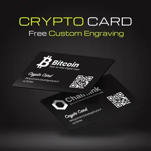 Crypto Card Metal Custom Engraved