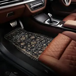 Moroccan Boho Design Bohemian Aesthetic Car Floor Mat, Anti-slip Universal Fit Car Front & Rear Floor Mat, Fashionable Automotive Floor Mats, Car Interior Decoration Accessories, Car Accessory, Car Interior Kit