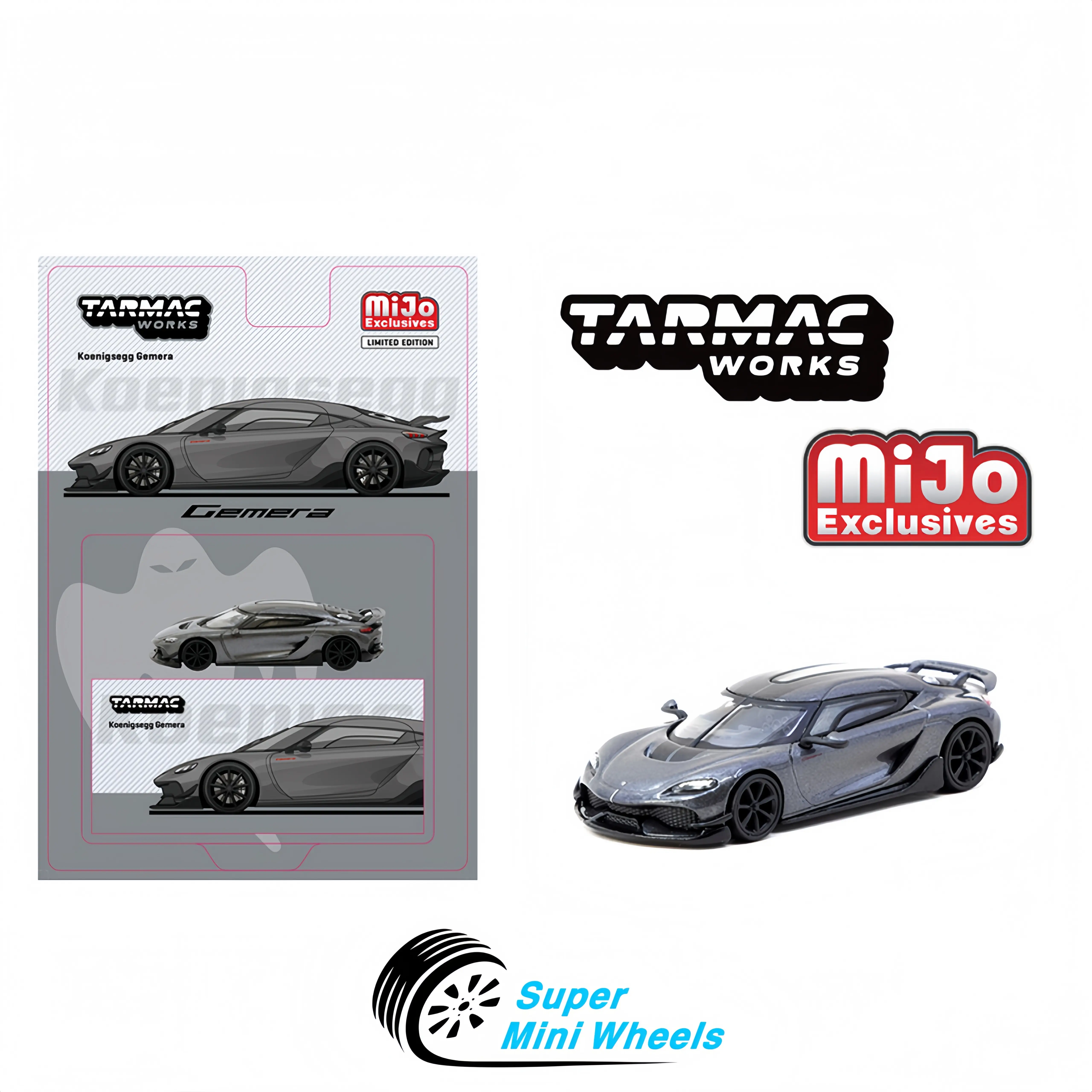 Tarmac Works 1:64 Koenigsegg Gemera – Grey- Global64 T64G-TL053-GY