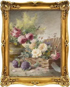 Vintage Picture Frame 11x14 Antique Green Photo frames with Acrylic Glass for Photo Display Ornate Baroque Tabletop Wall Hanging Home Decor