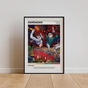Dandadan Poster, Anime Series Poster, Anime Manga Art Print, TV Show Poster, TV Series Poster, Minimalist Movie Poster, Mid Century Poster