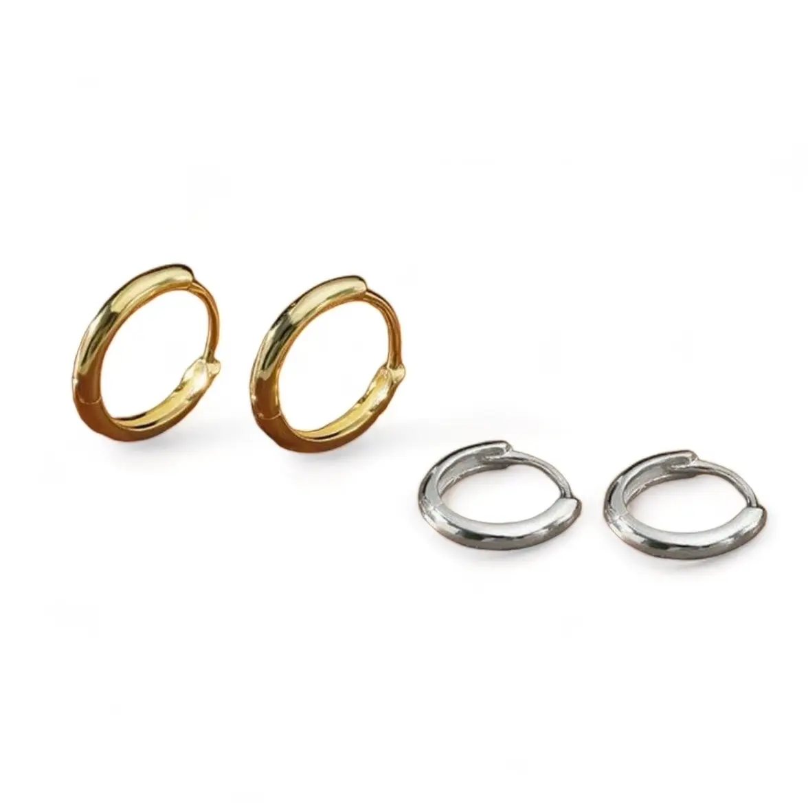 12mm Small Hoop Earrings for Women Men