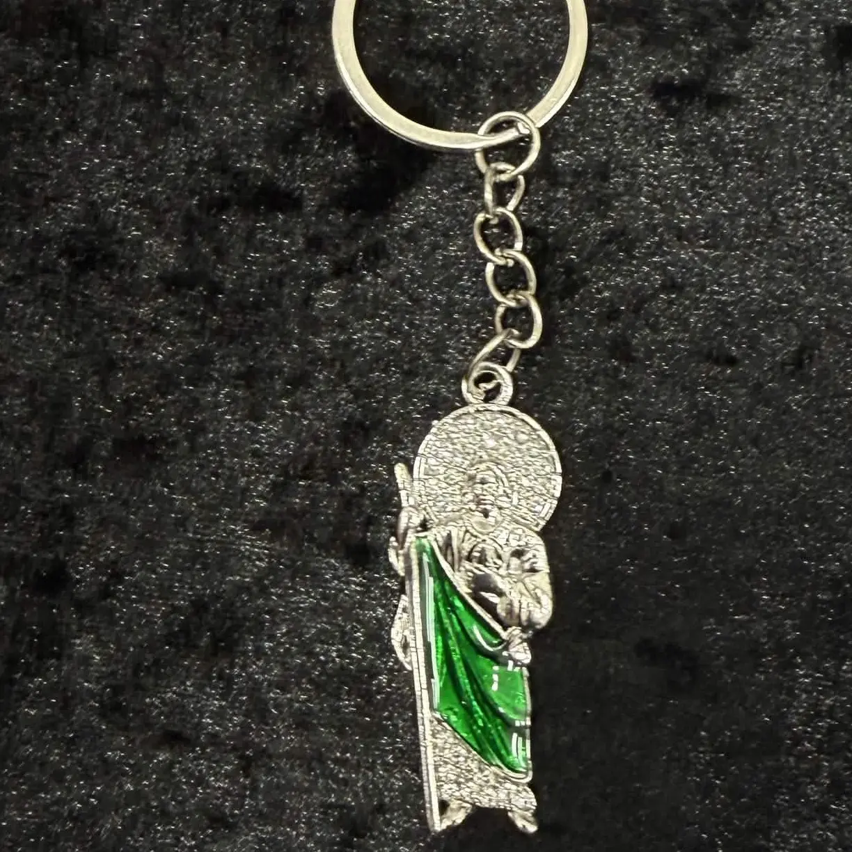 grey saint keychain