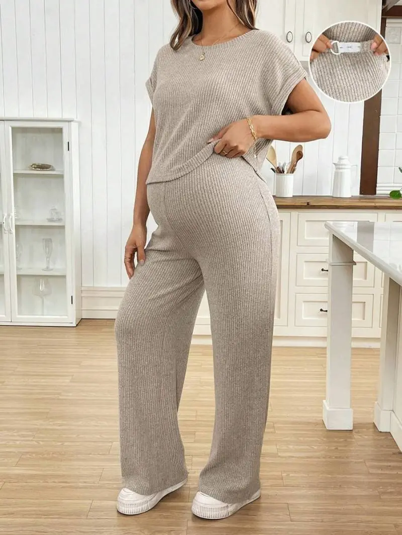 MaterniRIO 2pcs Maternity Casual Outfit Set