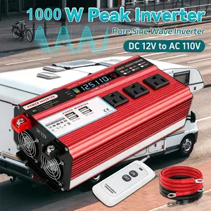 Outdoor Portable Energy Transfer Device, 12 Volt Auto Power Regulator Built-In Digital Monitor, Multi-Port Design With 3 American Standard Plugs & Four Fast Charge USB Interfaces, Two Connection Attachments For Vehicle Cigarette Jack & Storage
