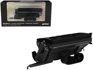 Brent 1198 Avalanche Grain Cart with Tracks Black Metallic 1/64 Diecast Model by SpecCast