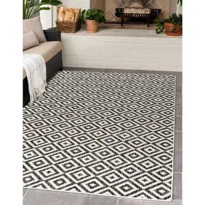 Charcoal Gray Jill Zarin Outdoor Rug