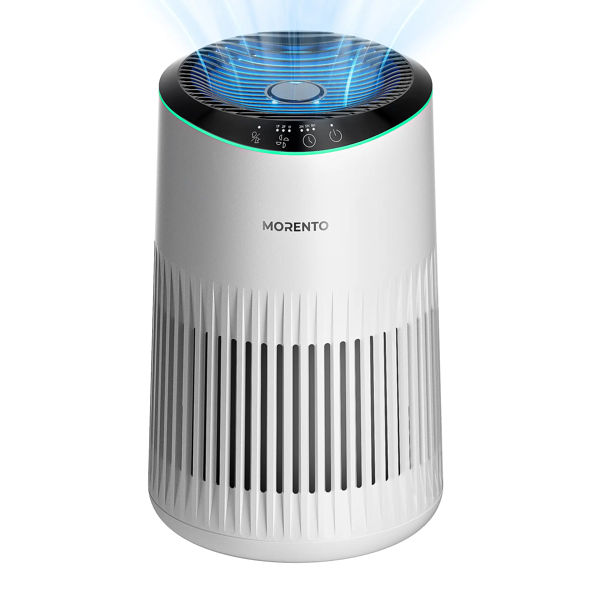 MORENTO MR2566 Air Purifier for Bedroom, Home, Smoke & Pet Dander Odors, Sleep Mode, Portable HEPA, Blue Ambient Light, Sleeping Mode#TikTokShopBackto