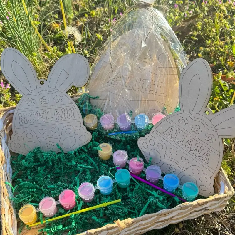 Personalized Easter bunny paint kits