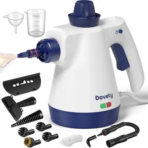 Dovety Powerful Steam Cleaner | 12-Piece Kit with Safety Lock, Chemical-Free Pressurized Steamer for Bathroom Grease, Car & Home Deep Cleaning
