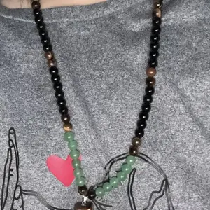 Sicbumi Tiger Eye Beaded Necklace Green Jade Money Necklace for Women Wealth Money Attraction Luck Protection Necklace Crystal Jade Beaded Necklaces Spiritual Birthday Jewelry Gifts