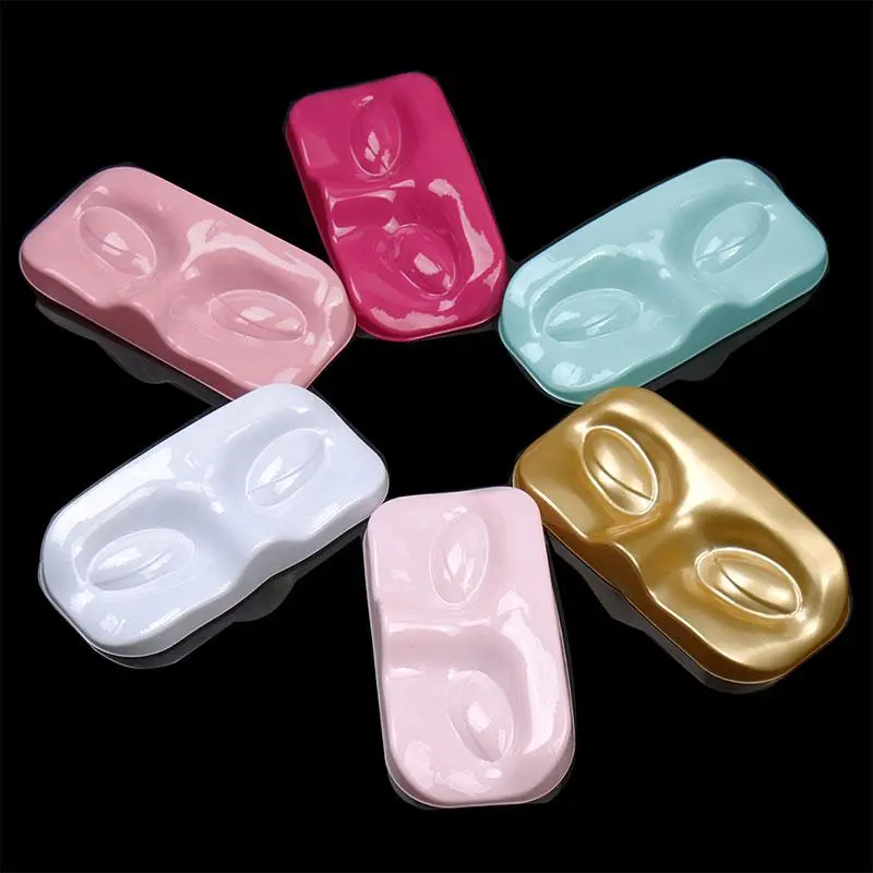 10 Pcs Eyelash Trays Holder Face Shape False Eyelashes Packaging Box Lashes Storage Case Makeup Tool