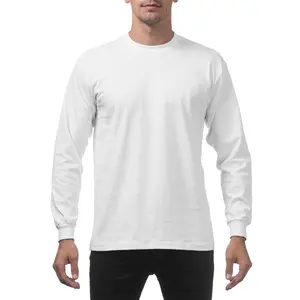 Pro Club Men's Heavyweight Cotton Long Sleeve Crew Neck T-Shirt