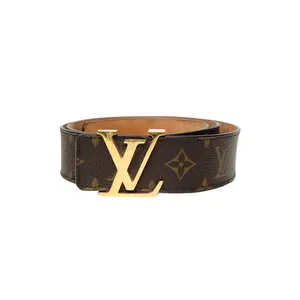 Pre-owned 【Alea】LOUIS VUITTON Monogram LV Belt