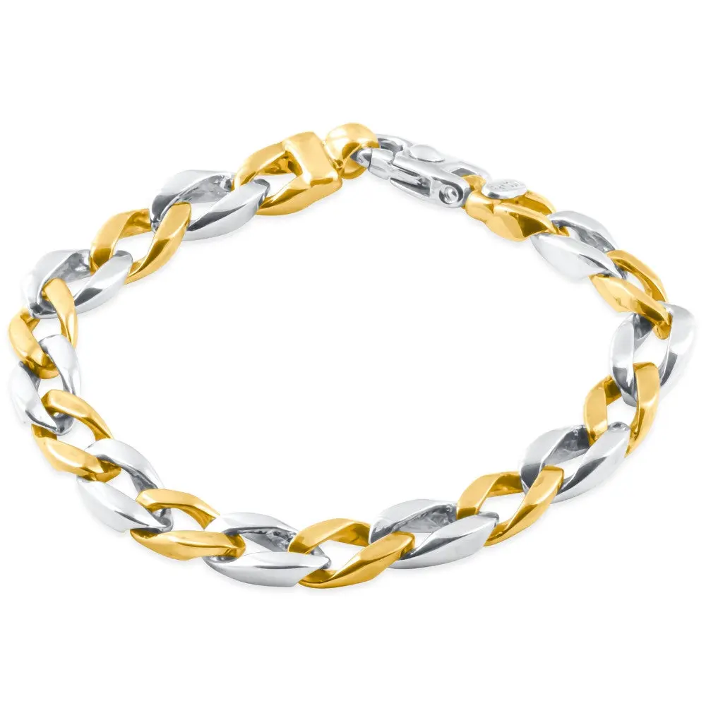Men's Cuban Link 14k Gold (45gram) or Platinum (72gram) 8mm Bracelet 8.25"