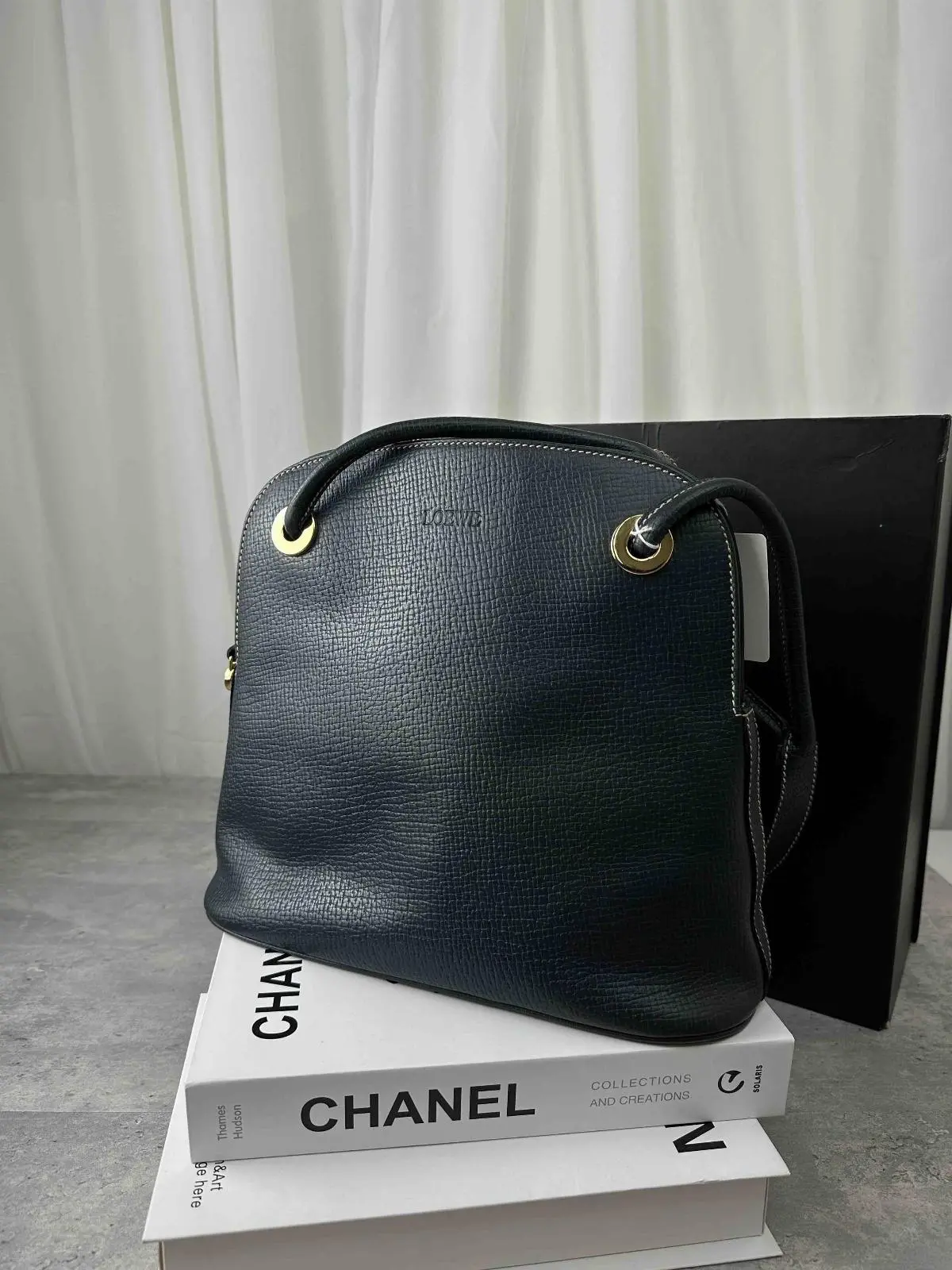 Pre-owned Loewe As Shown Shoulder Bags handbag in black lambskin MR 16022026Z827