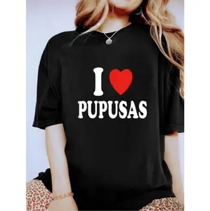 100% Cotton Pupusas Lovers El Salvador And Honduras Cuisine T Shirt