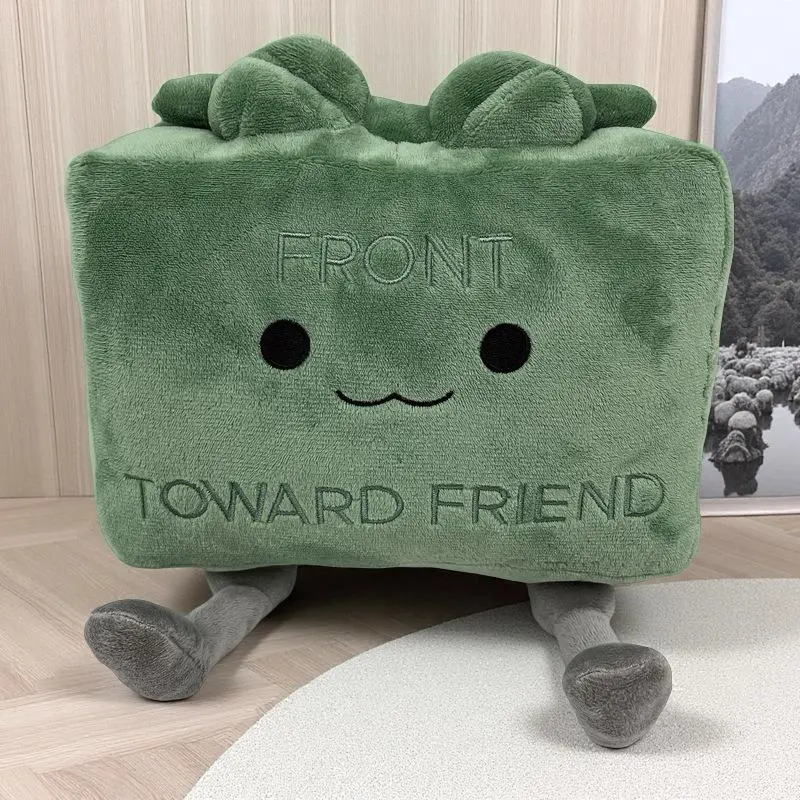 New 20CM Clay the Claymore Plush Doll Kawaii Green Square Doll Pillow Accessories Gift Collection Model For Kid Birthday Gifts