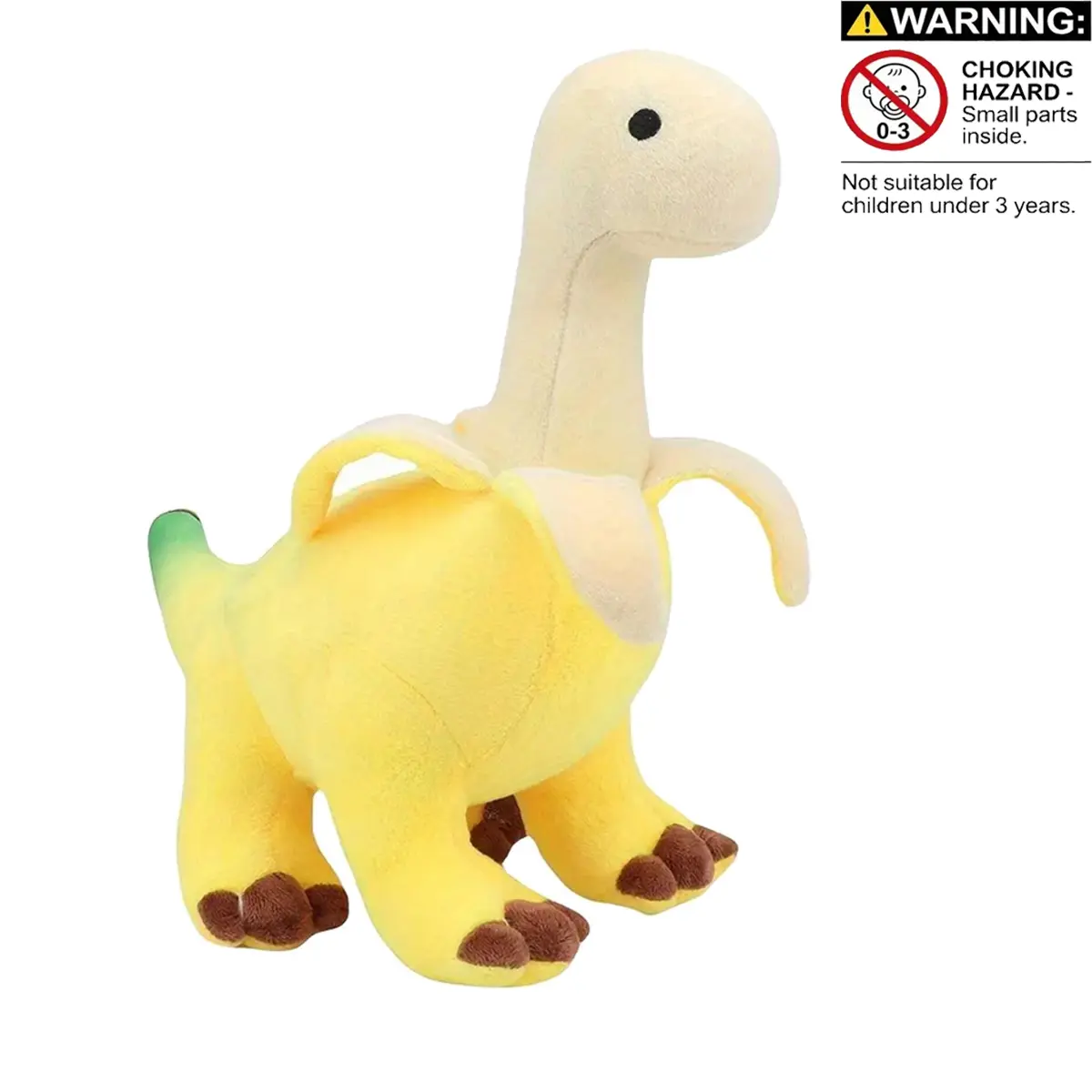 Cute Banana Stegosaurus Plush Toy, Soft Stuffed Animal Cartoon Banana Dinosaur Doll, Home Decor Gift for Kids & Adults