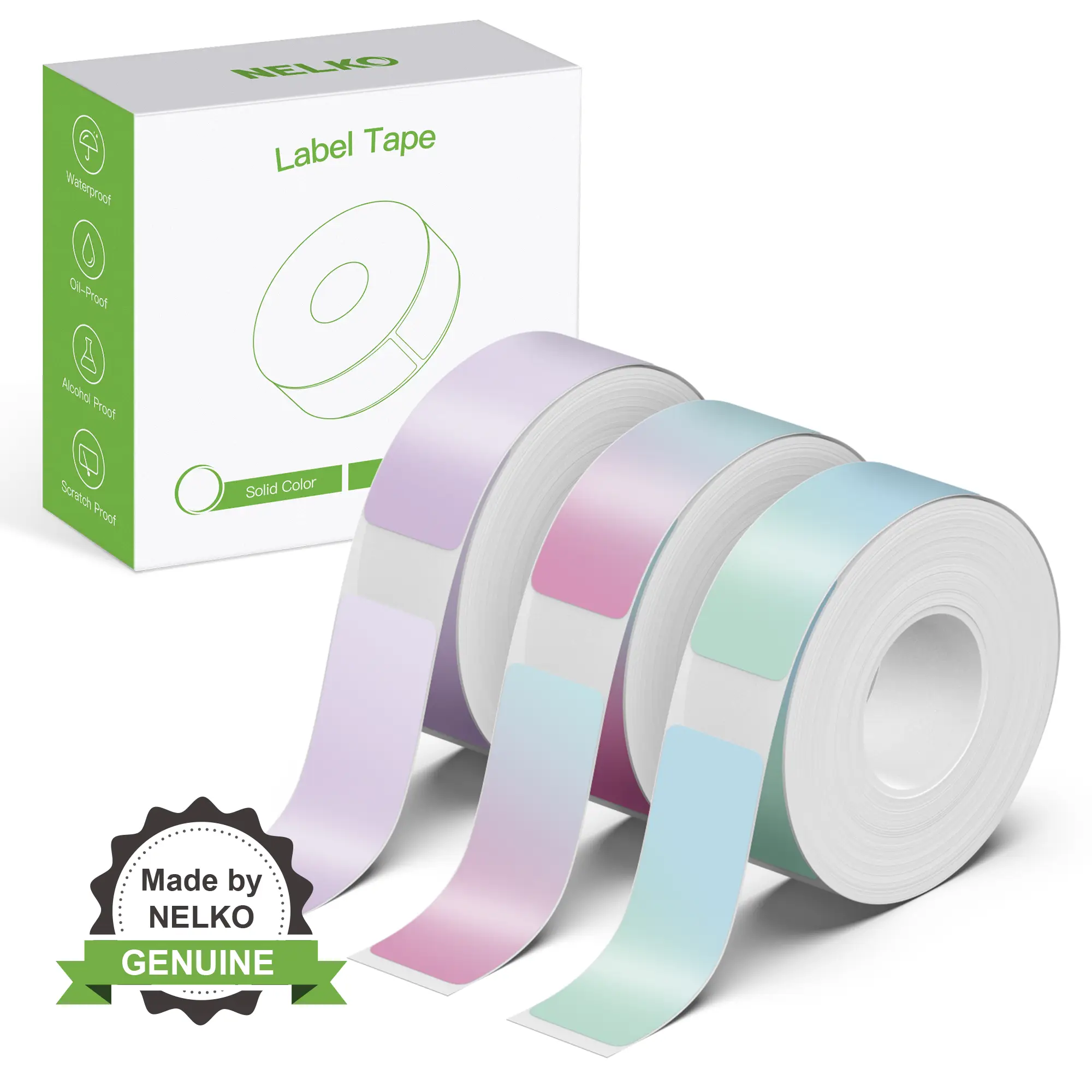 Genuine P31S and P21 Label Printer Tape, (14x40mm(0.59"x1.57"),Adapted Label Print Paper, 180 Tapes/Roll