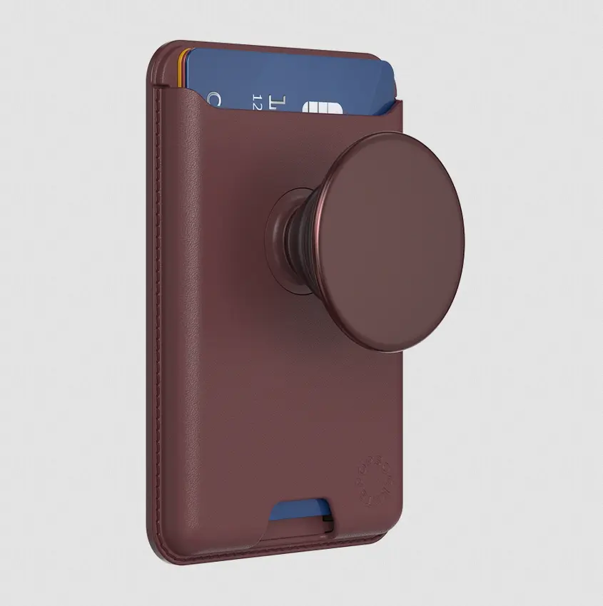 popsockets Aluminum Oxblood  Softgoods MagSafe PopWallet+