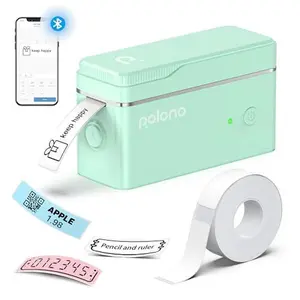 POLONO P31S Label Maker, Portable Bluetooth Label Maker Machine with Tape, Small Mini Label Printer, Multiple Templates Fonts Icon Labeler for Home, School, Office