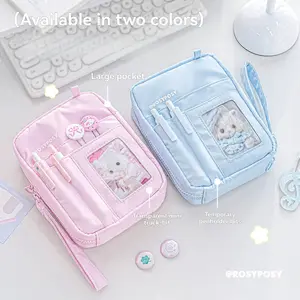 1pc Accordion Multi-Pocket Storage Bag, Cute Multifunctional Organizer, Passport Document Protection Case, Travel Essential