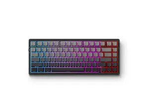 MCHOSE G75 PRO 75% Wireless Mechanical Keyboard, TKL Keyboards Tri-Mode BT5.0/2.4GHz/USB-C, Hot Swap Custom Creamy Keyboards Linear Switch, Double Shot PBT Keycaps RGB LED Backlit (Black/Matcha Latte)